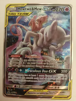Mewtwo & Mew GX SM191 Sm Holo Pokemon Card (Includes hard shell sleeving) - Image 3