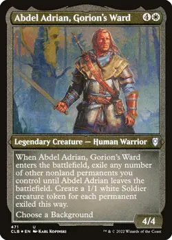 1x Abdel Adrian, Gorion's Ward - Fo NM Eng MTG - Commander Legends Baldur's Gate - Image 1