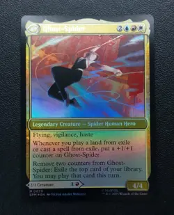 Gwen Stacy / Ghost Spider Mtg Mythic FOIL 0078 Magic The Gathering Spider-Man - Image 3