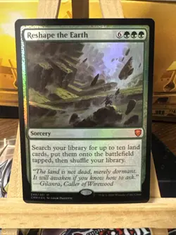 MTG *Reshape the Earth foil X1* (NM) Commander Legends Magic the Gathering - Image 1