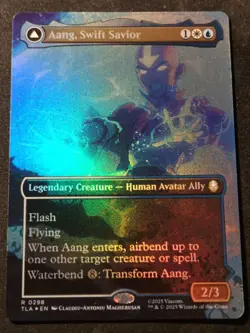 Aang, Swift Savior - Foil - Borderless - TLA - MTG - EN - NM - 0298 - Image 1
