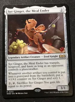 Syr Ginger, The Meal Ender - WOE - MTG - NM Unplayed - EN - 0252 - Image 1
