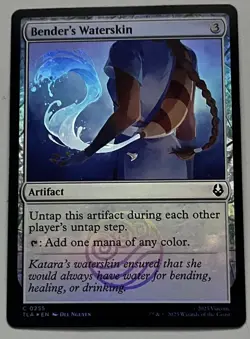 MTG Avatar: TLA Bender’s Waterskin Artifact COMMON FOIL #0255 - Image 1