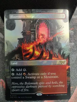 Blazemire Verge (Borderless) Duskmourn: House of Horror Foil - Image 1