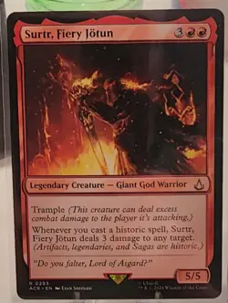 MtG Surtr, Fiery Jotun - Universes Beyond: Assassin's Creed Regular NM - Image 1