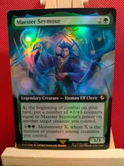 Maester Seymour FOIL (Extended Art) - Final Fantasy Commander - NM - MTG - Image 1