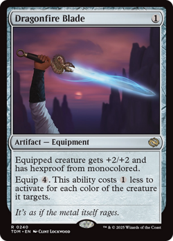 x4 Dragonfire Blade TDM Tarkir Dragonstorm MTG 240 RARE M/NM 4x - Image 1