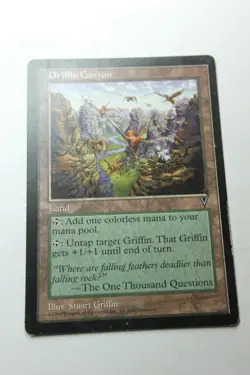 MTG Griffin Canyon x1- -Visions-Lightly Played - Image 1