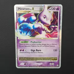 Pokemon Mewtwo TCG LV.X Holo Card 144/146 Legends Awakened HP - Image 1