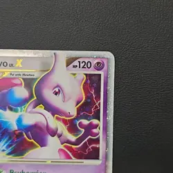 Pokemon Mewtwo TCG LV.X Holo Card 144/146 Legends Awakened HP - Image 3