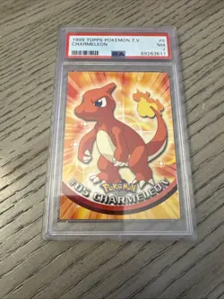 1999 TOPPS POKEMON TV #5 CHARMELEON PSA 7 - Image 1