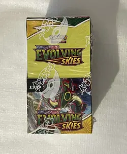 Evolving Skies Half Booster Box Sealed Pokemon TCG 18 Packs New and Sealed UK - Image 1
