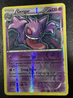 Pokemon TCG 2016 Gengar XY Breakthrough Reverse Holo 60/162 HP/DMG - Image 1