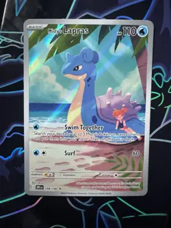 Pokemon TCG Misty's Lapras Destined Rivals 194/182 Illustration Rare - Image 1