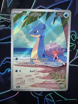 Pokemon TCG Misty's Lapras Destined Rivals 194/182 Illustration Rare - Image 2