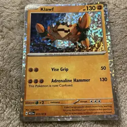 Pokemon Klawf Confetti Holo 11/15 McDonald's Collection 2023 - lightly played - Image 1