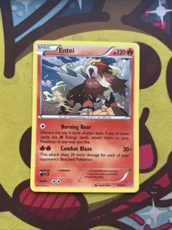 Pokemon Entei 14/98 - Cosmic Holo - XY Ancient Origins - GLC - Excellent - Image 1