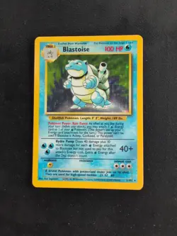 Pokemon TCG Blastoise Holo-Rare 2/102 Base Set Unlimited - Image 1