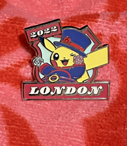 Pokemon PIKACHU Pin 2022 London World Championship Tournament Collectible - Image 1