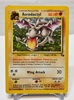 Aerodactyl 1/62 Holo Rare Unlimited Fossil Pokemon 832 - Image 1