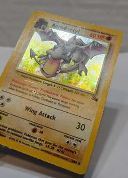 Aerodactyl 1/62 Holo Rare Unlimited Fossil Pokemon 832 - Image 3