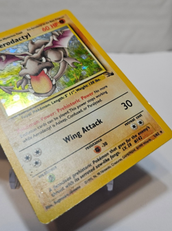 Aerodactyl 1/62 Holo Rare Unlimited Fossil Pokemon 832 - Image 5