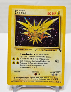 Zapdos 15/62 Holo Rare Unlimited Fossil Pokemon 839 - Image 1