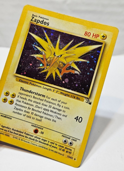 Zapdos 15/62 Holo Rare Unlimited Fossil Pokemon 839 - Image 4