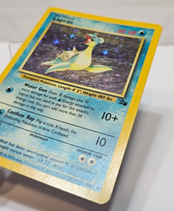Lapras 10/62 Holo Rare Unlimited Fossil Pokemon 850 - Image 2