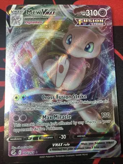 Pokemon TCG Mew VMAX 114/264 Swsh08: Fusion Strike Holo Ultra Rare - Image 1