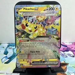 Pokemon Surging Sparks Pikachu EX 057/191 Holo Double Rare NM - Image 1