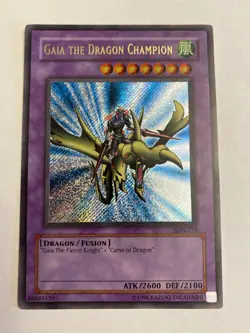 Gaia the Dragon Champion LOB-125 Ultra Rare Yu-Gi-Oh Card - Lightly Played - Image 1