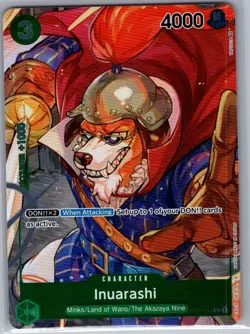 Inuarashi (Box Topper) OP01-034 Alt Art English Romance Dawn - One Piece - NM - Image 1