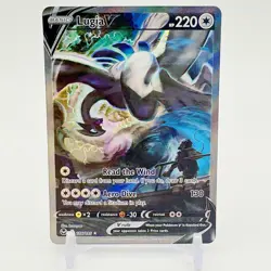 Pokemon TCG Lugia V 186/195 Silver Tempest Rare Sword & Shield Alt Art Holo Card - Image 1