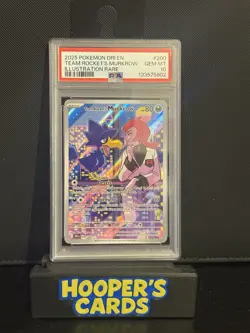 Team Rocket’s Murkrow 200/182 PSA 10 Destined Rivals Pokemon Card - Image 1