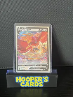 Pokemon TCG Ho-Oh v Silver Tempest Holo Ultra Rare Card 140/195 - Image 1