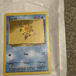 Pokemon Card Staryu 1st Edition Base Set Common 65/102 - Image 3