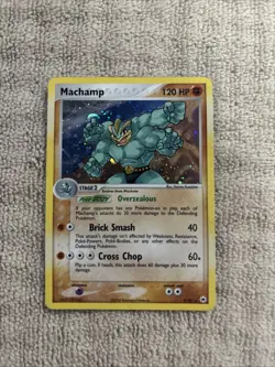 Pokemon Machamp EX TCG Hidden Legends Holo Card 9/101 Rare - Image 1