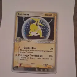 Pokemon Raichu ex EX Sandstorm 98/100 Holo 100 HP Ultra Rare TCG Card - Image 1