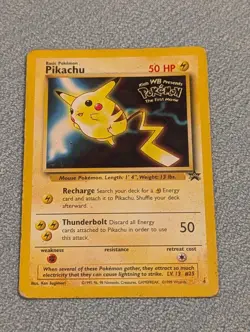 Pikachu Black Star Promo Card No.4 Kids WB Presents POKEMON The First Movie! - Image 1