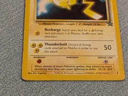 Pikachu Black Star Promo Card No.4 Kids WB Presents POKEMON The First Movie! - Image 3