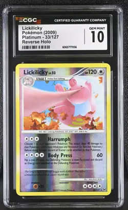 CGC 10 Lickilicky 33/127 Reverse Holo Platinum Pokemon Card - Image 1