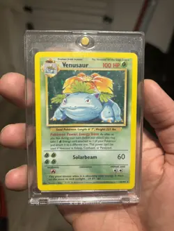 Venusaur 15/102 Pokemon Card TCG Base Set Unlimited Holo Rare HP - Image 4