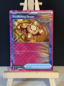 Awakening Drum 141/162 Ace Spec Holo Rare S & V Temporal Forces Pokemon Card - Image 1