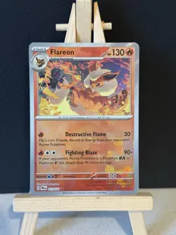 Pokemon TCG Prismatic Evolutions Flareon Pokeball Card 013/131 - Image 1