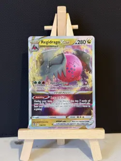 Pokemon Silver Tempest Regidrago Vstar 136/195 TCG Card - Image 1