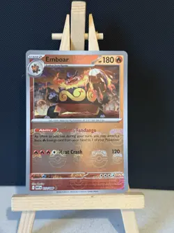 Emboar 013/086 Master Ball White Flare Pokemon Cards - Image 1