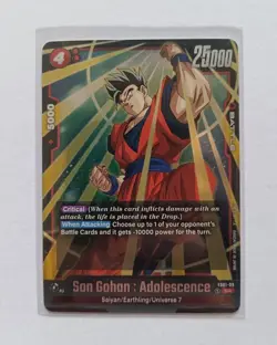 DBS Dragon Ball Fusion World FS01-09 Son Gohan Adolescence SR Trading Card - Image 1