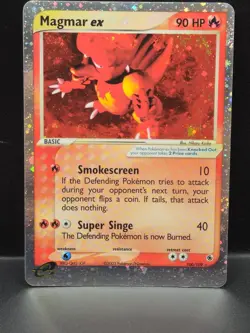 Pokemon Card Magmar EX 100/109 Ruby and Sapphire Holo - Image 1