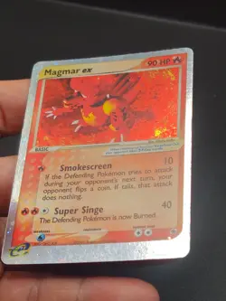 Pokemon Card Magmar EX 100/109 Ruby and Sapphire Holo - Image 5